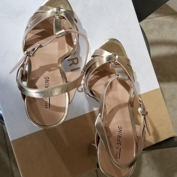 Gold Shiny Metallic High Platform High Heels Miami 7.5 - Picture 5 of 16
